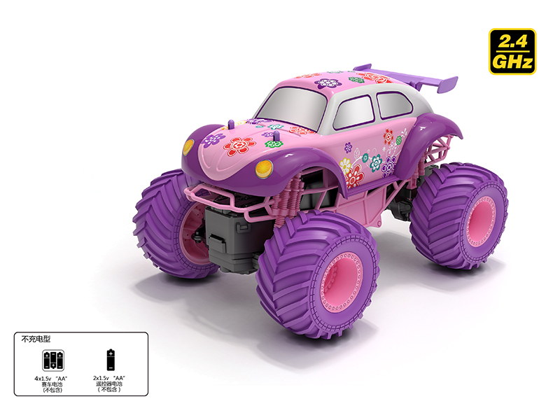 1:16 2.4G Remote Control Pink Beetle Off-Road Climbing Car