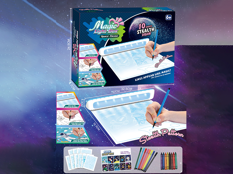 Space Theme Magic Light Box Trace Drawing Board