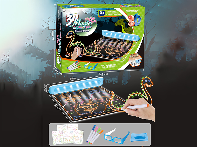 3D Dinosaur Theme Drawing Board