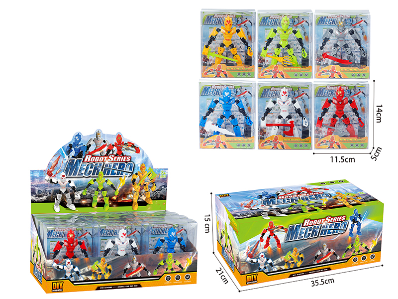 Mech Hero Transformation Robot 12pcs