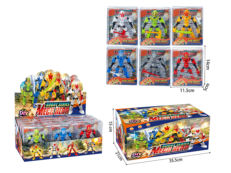 Mech Hero Transformation Robot 12pcs