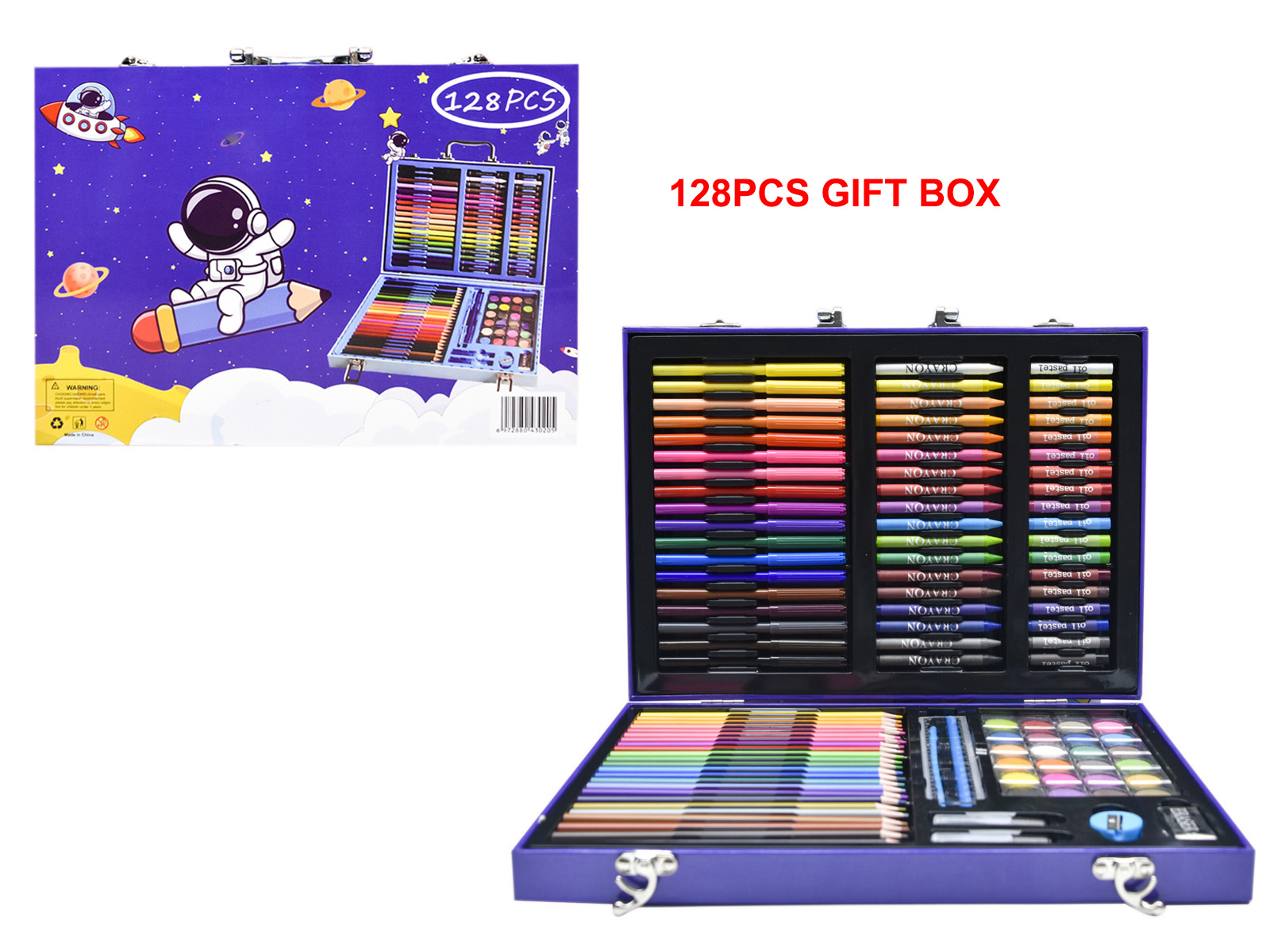 128PCS Drawing Art Stationery Set