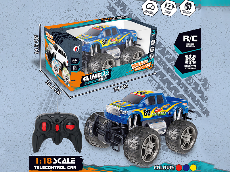 1:18 Remote Control Off-Road Vehicle(Spray-Painted)