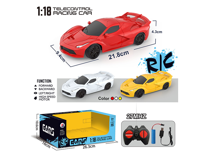 1:18 4-Channel Remote Control Car - Ferrari(Included Batteries)