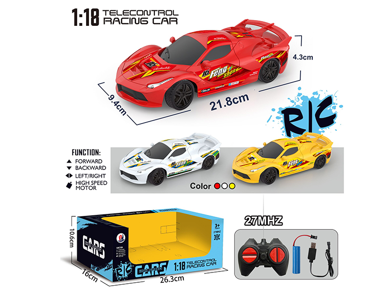 1:18 4-Channel Remote Control Car - Ferrari(Included Batteries)