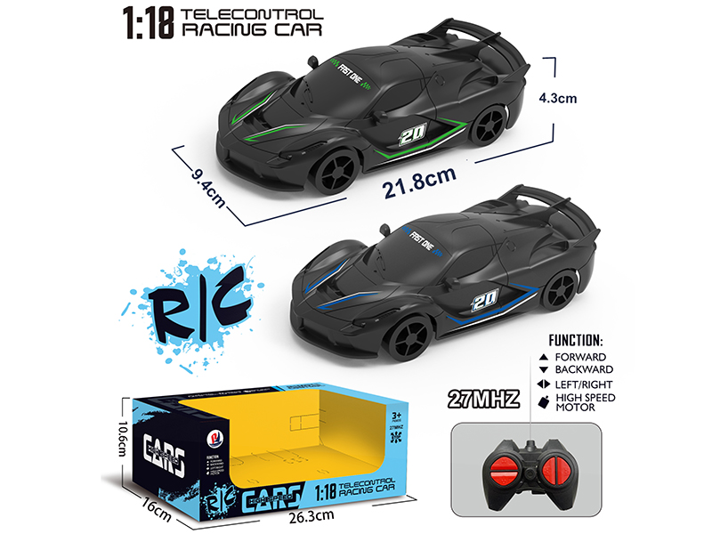 1:18 4-Channel Remote Control Car - Ferrari