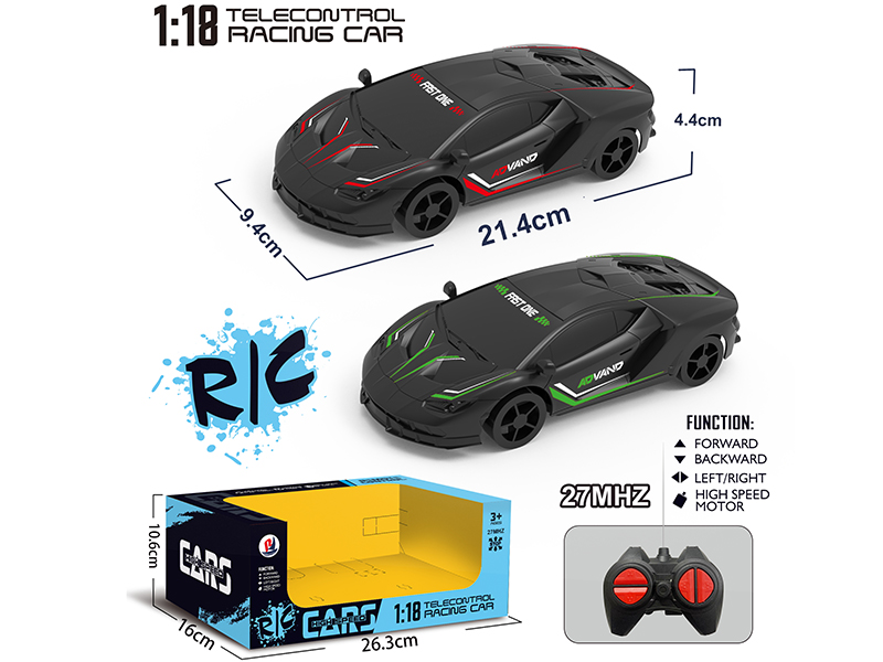 1:18 4-Channel Remote Control Car - Lambokini