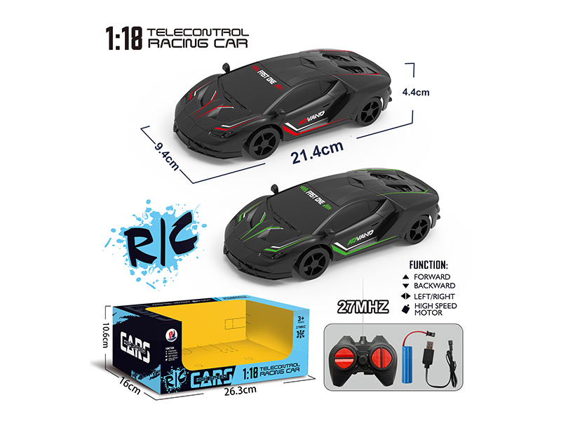 1:18 4-Channel Remote Control Car - Lambokini(Included Batteries)