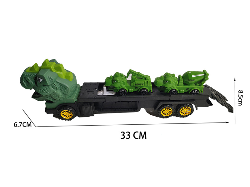 Slide Dinosaur Catapult Truck(With 2 Dinosaur Engineering Trucks)