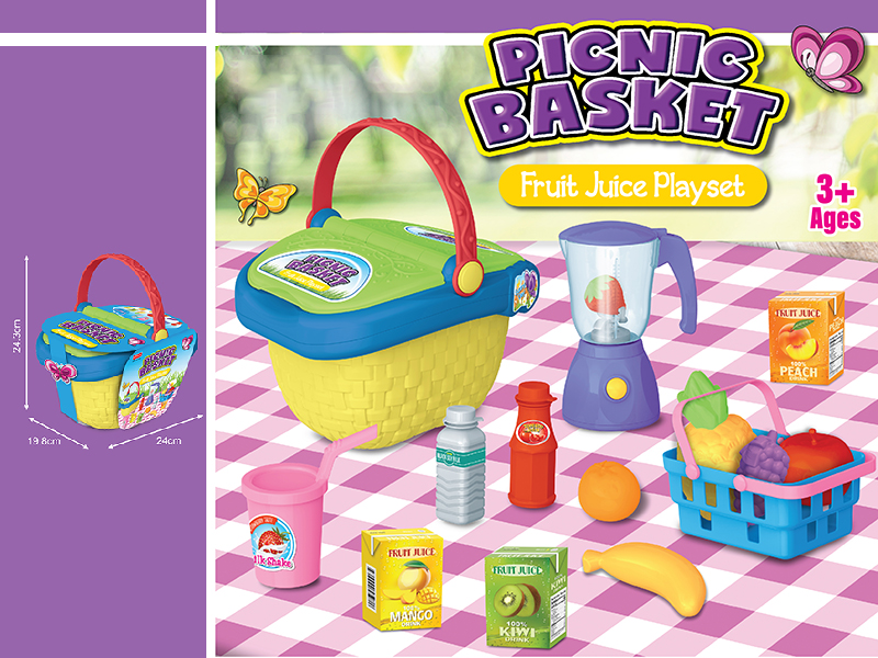 Picnic Basket Fruit Juice Play Set