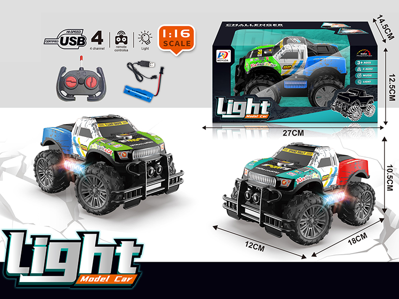 1:16 4-Channel Remote Control Off-Road Vehicle(Included Batteries)49Mhz