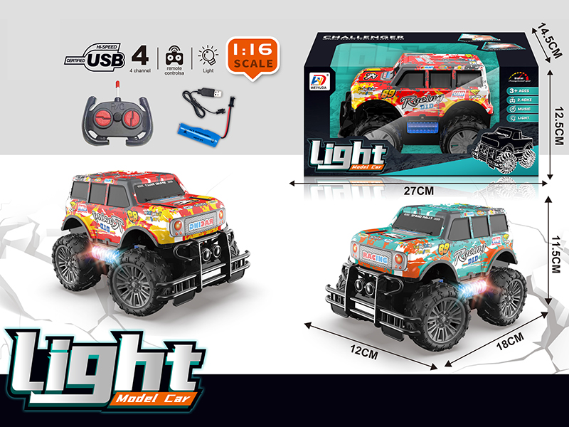 1:16 4-Channel Remote Control Off-Road Vehicle(Included Batteries)49Mhz