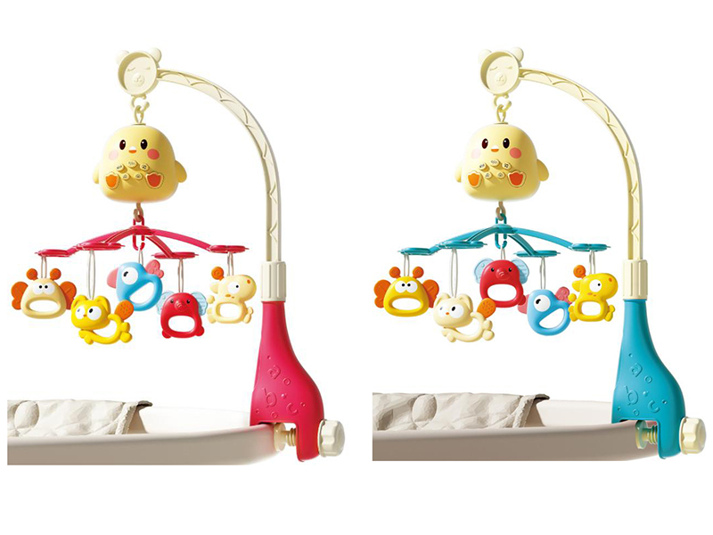 Cute Chick Bedside Bell With Animal Teether Rattles