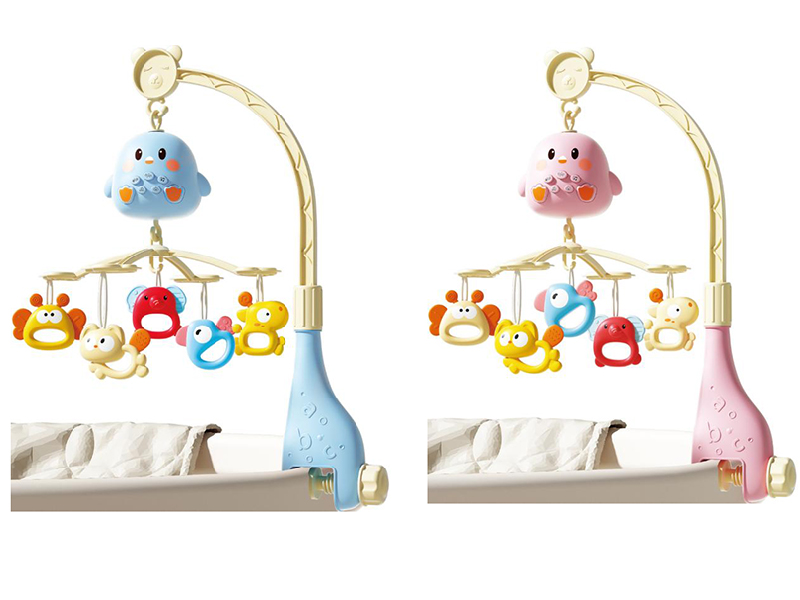 Cute Chick Bedside Bell With Animal Teether Rattles