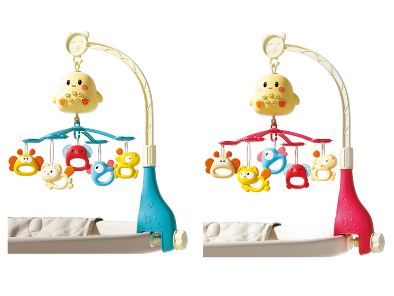 Remote Control Cute Chick Bedside Bell With Animal Teether Rattles