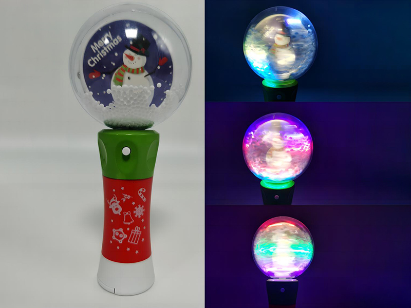 Christmas Rotating Ball Flash Stick