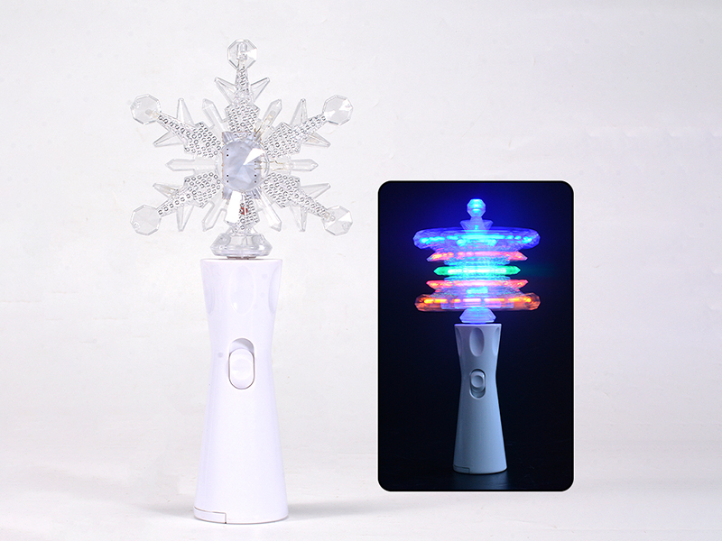 Snowflake Rotating Flash Stick