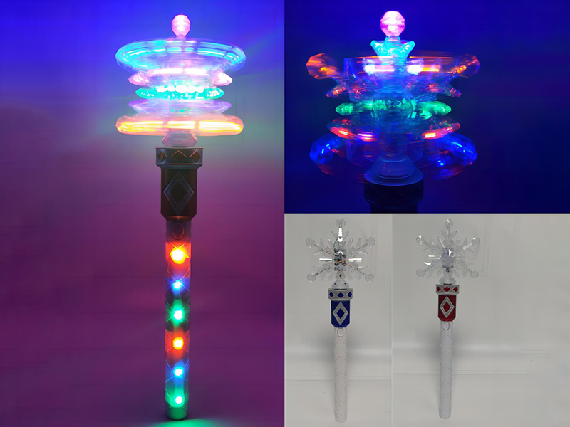 Snowflake Rotating Flash Stick