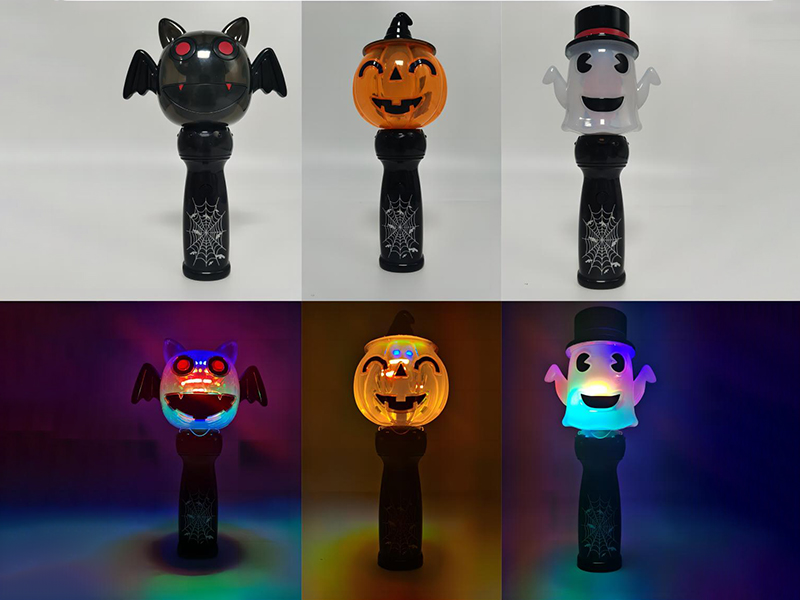 Hallowmas Series Pumpkin/Ghost Rotating Flash Stick